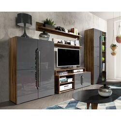 Гостиная Fadome Davos A (Dark Walnut/Gray Gloss) Thumb