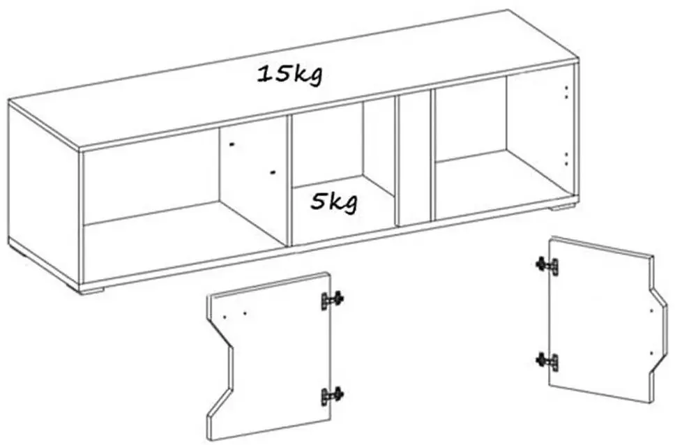 Гостиная Fadome Davos A (Dark Walnut/Gray Gloss)