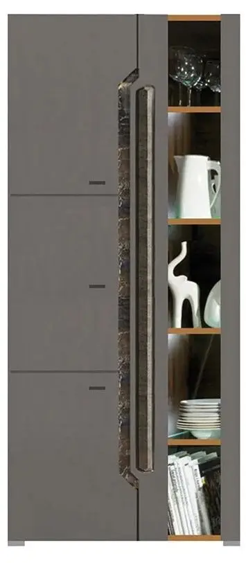 Гостиная Fadome Davos A (Dark Walnut/Gray Gloss)