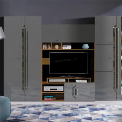 Living Fadome Davos (Dark Walnut/Gray Gloss)