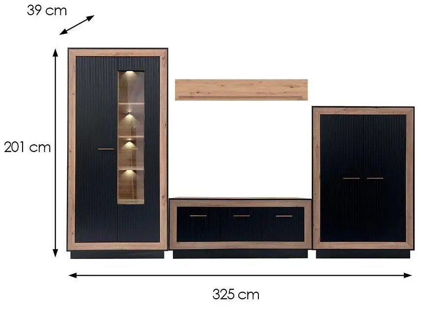 Гостиная Fadome Fox A (Egger/Black)