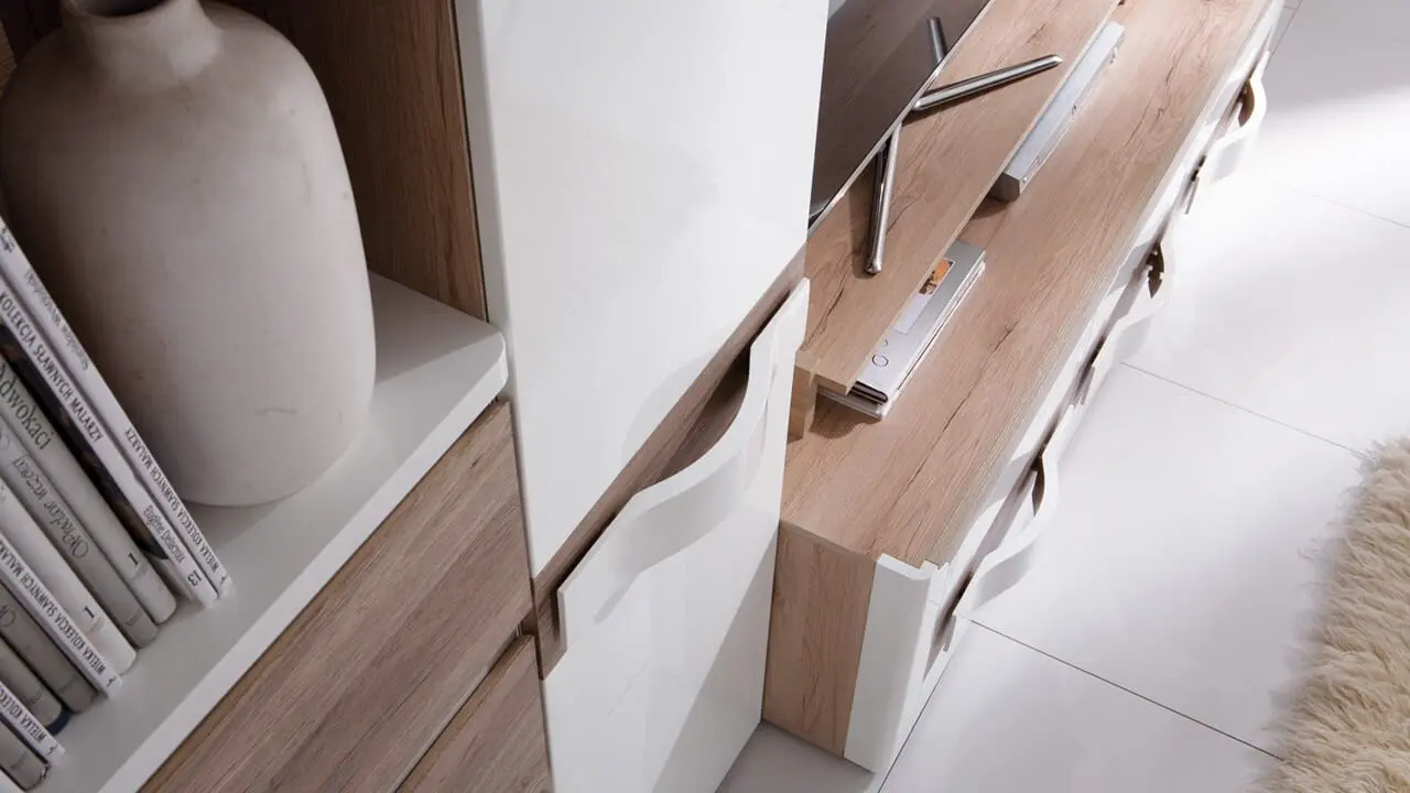 Living Fadome Passionata (Sanremo Oak Dark/White Gloss/Sanremo Oak Light) - 5