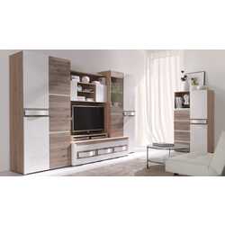 Living Fadome Passionata (Sanremo Oak Dark/White Gloss/Sanremo Oak Light) Thumb