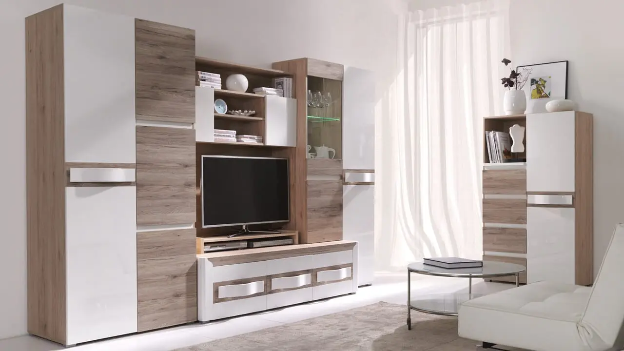 Living Fadome Passionata (Sanremo Oak Dark/White Gloss/Sanremo Oak Light)