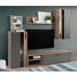 Living Fortuna Clara 213x184x41.3 (Flagstaff Oak/Grey) Thumb