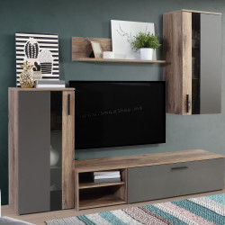 Living Fortuna Clara 213x184x41.3 (Flagstaff Oak/Grey)
