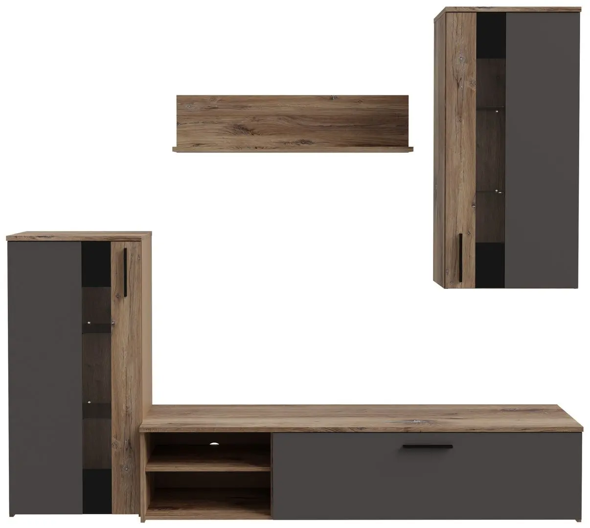 Living Fortuna Clara 213x184x41.3 (Flagstaff Oak/Grey) - 3