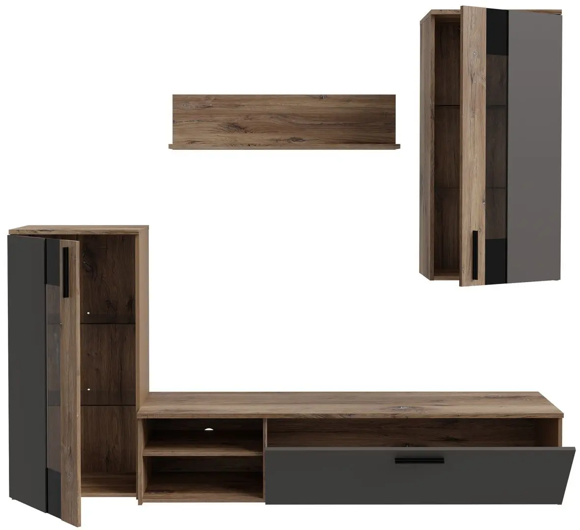 Living Fortuna Clara 213x184x41.3 (Flagstaff Oak/Grey) - 2
