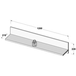 Living Fortuna Finley 328.4x193.7x41 (Concrete/White) Thumb