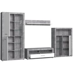 Living Fortuna Finley 328.4x193.7x41 (Concrete/White) Thumb