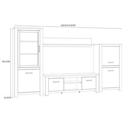 Living Fortuna Havanna 334.4x185.3x42.2 (Old Oak) Thumb
