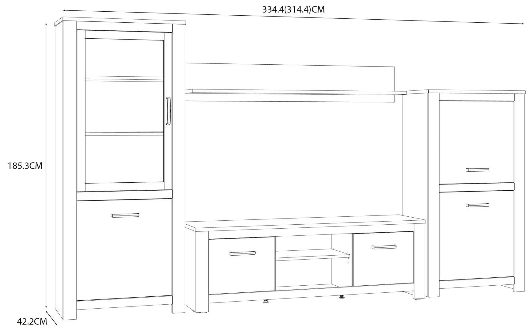 Living Fortuna Havanna 334.4x185.3x42.2 (Old Oak) - 5