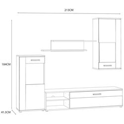 Living Fortuna Hunter 213x184x41.3 (Sand Oak/White) Thumb