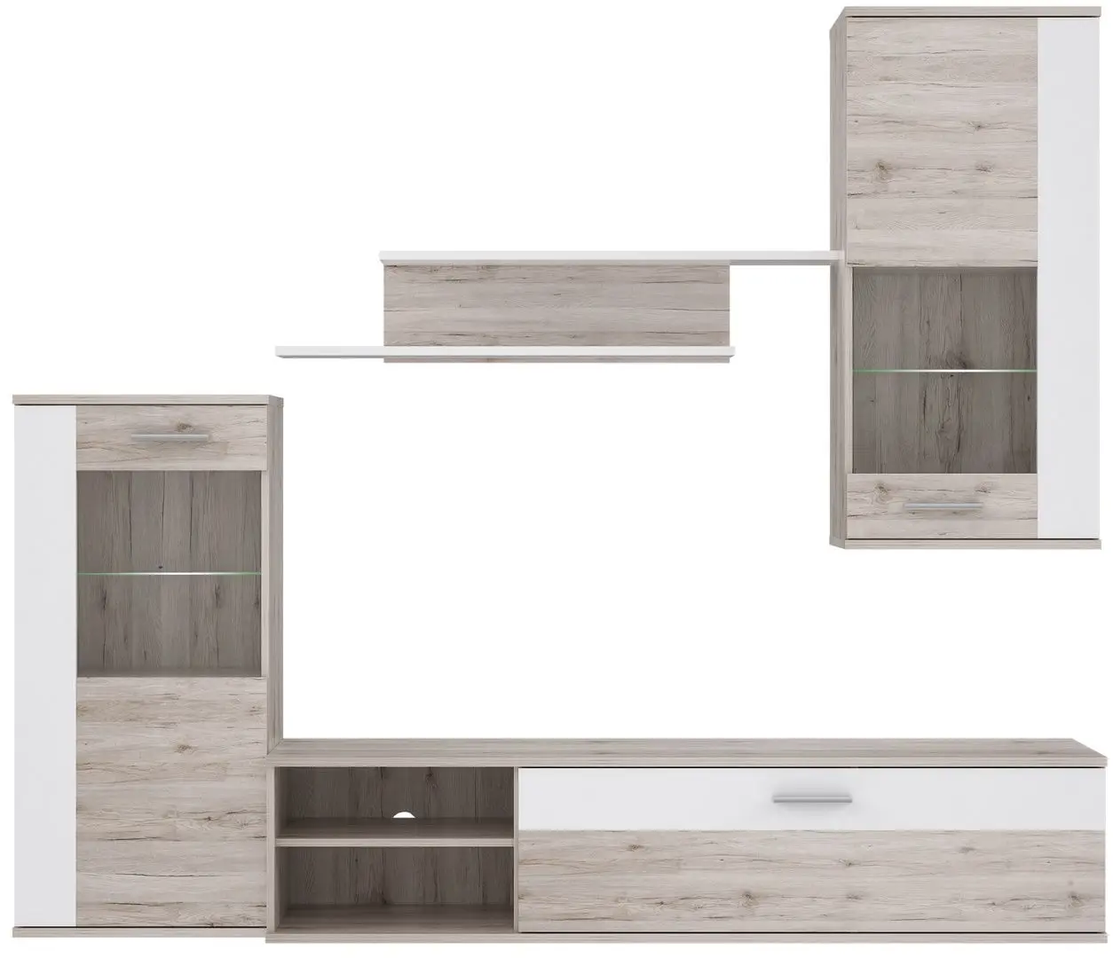 Living Fortuna Hunter 213x184x41.3 (Sand Oak/White) - 4