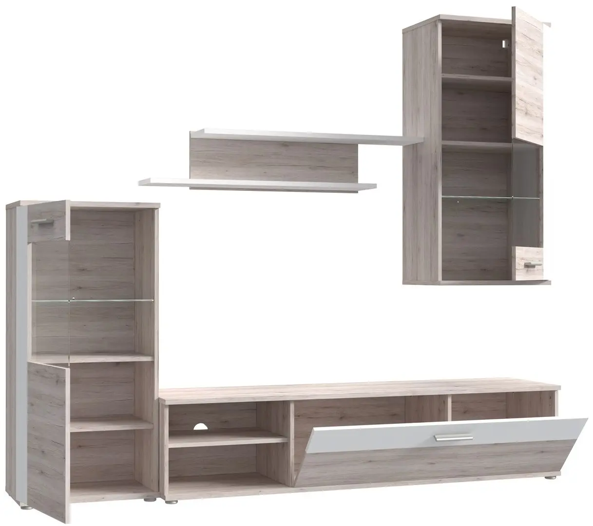 Living Fortuna Hunter 213x184x41.3 (Sand Oak/White) - 6