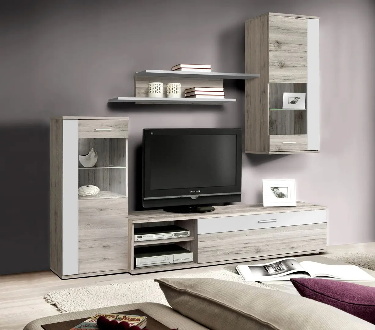 Living Fortuna Hunter 213x184x41.3 (Sand Oak/White)