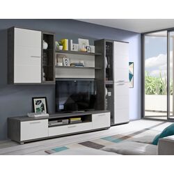 Living Fortuna Larisa 279.5x199.6x55 (Concrete/Dark Grey/White) Thumb