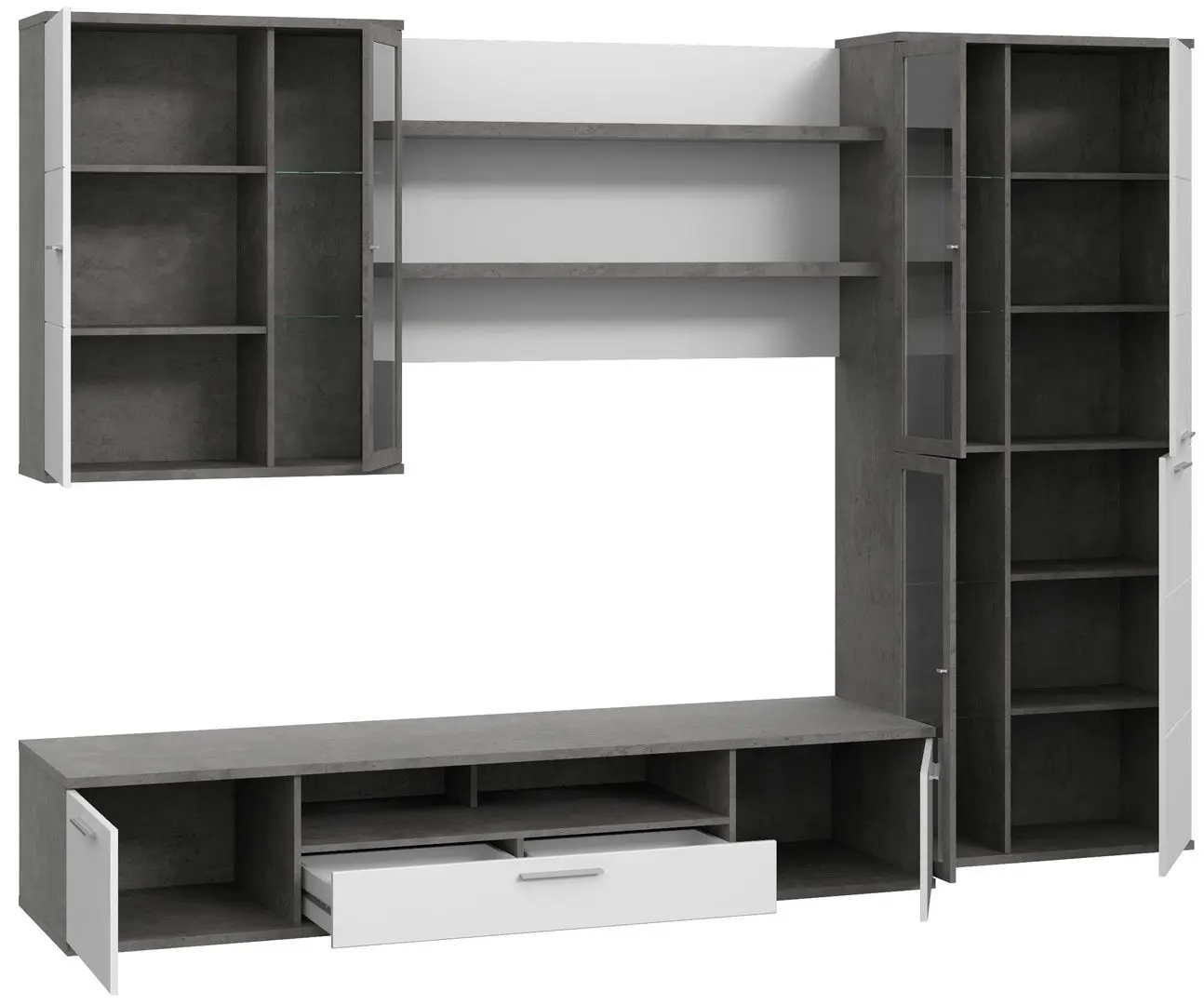 Living Fortuna Larisa 279.5x199.6x55 (Concrete/Dark Grey/White) - 8