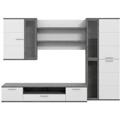 Living Fortuna Larisa 279.5x199.6x55 (Concrete/Dark Grey/White) Thumb
