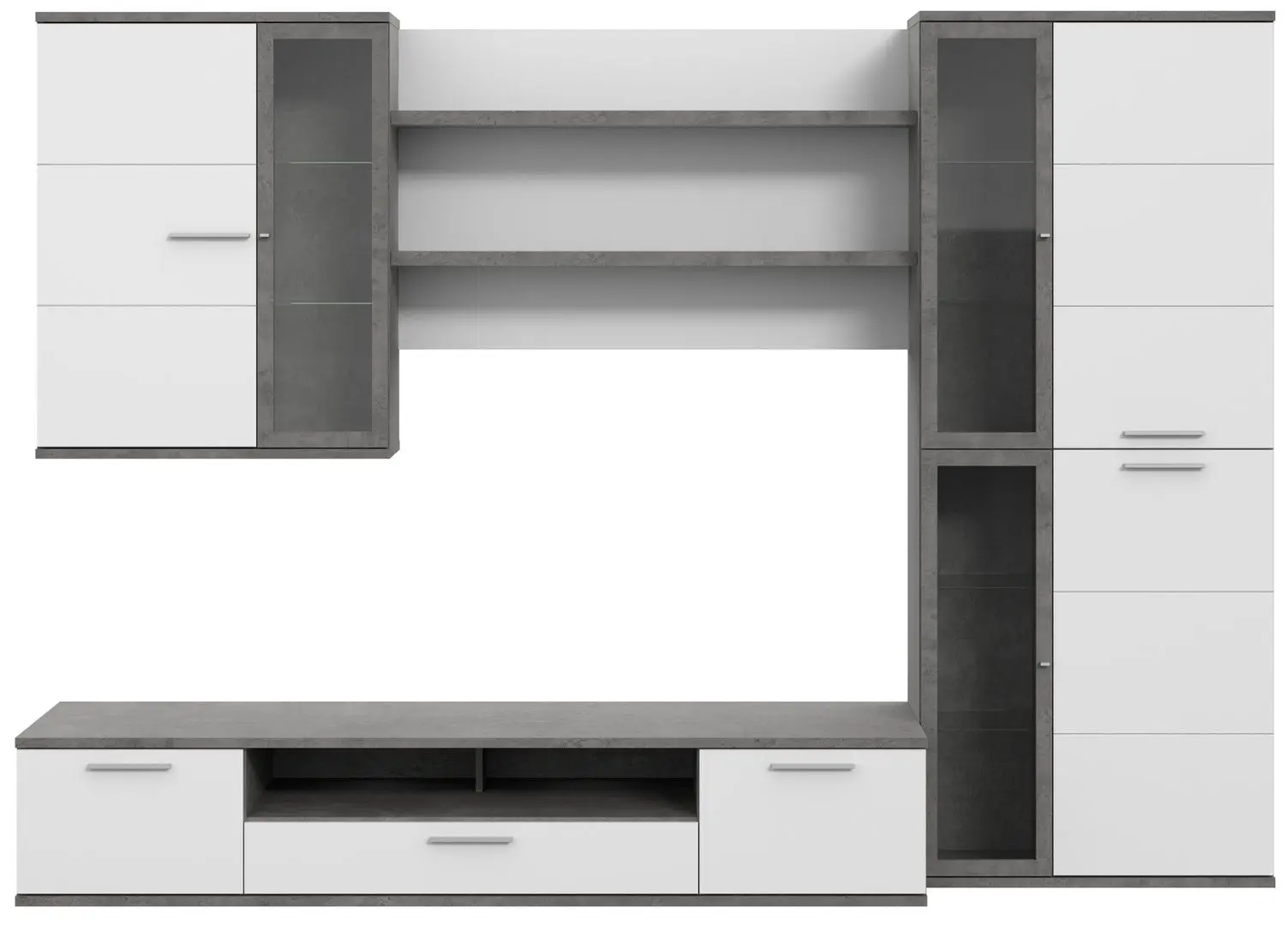 Living Fortuna Larisa 279.5x199.6x55 (Concrete/Dark Grey/White) - 9