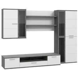 Living Fortuna Larisa 279.5x199.6x55 (Concrete/Dark Grey/White) Thumb