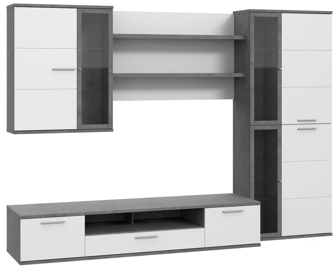 Living Fortuna Larisa 279.5x199.6x55 (Concrete/Dark Grey/White) - 10