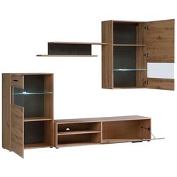Living Fortuna Murphy 228.2x184x41.3 (Artisan Oak/Dark Concrete) Thumb