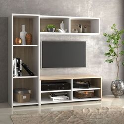 Living Fortuna Paola 140.3x131.3x39.6 (White/Sonoma Oak) Thumb