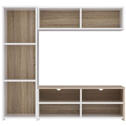Living Fortuna Paola 140.3x131.3x39.6 (White/Sonoma Oak) Thumb