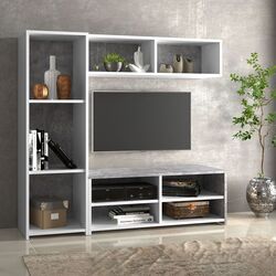 Living Fortuna Paola 140.3x131.3x39.6 (White/Concrete) Thumb