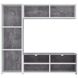 Living Fortuna Paola 140.3x131.3x39.6 (White/Concrete) Thumb