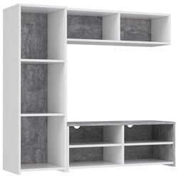 Living Fortuna Paola 140.3x131.3x39.6 (White/Concrete) Thumb