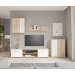 Living Fortuna Pascal 219.8x170x42 (Sonoma Oak/White Matt) Thumb