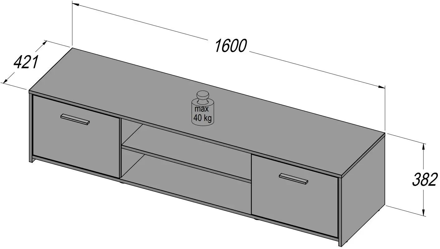 Living Fortuna Pascal 219.8x170x42 (Sonoma Oak/White Matt) - 5