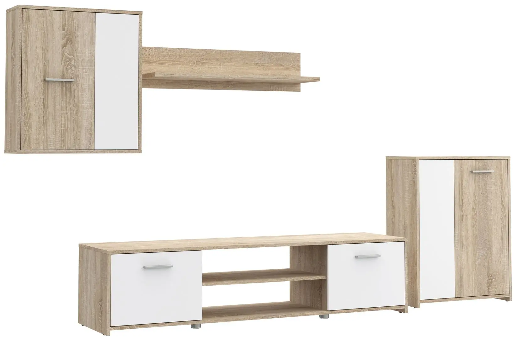 Living Fortuna Pascal 219.8x170x42 (Sonoma Oak/White Matt) - 7
