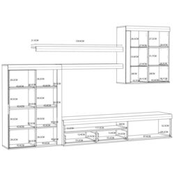 Living Fortuna Paul 300x200.9x41 (Sand Oak/White) Thumb