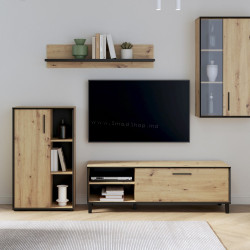 Living Fortuna Porto 236.8x190x40.5 (Artisan Oak/Black)