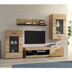 Living Fortuna Scarlett 238.2x168.4x41.1 (Artisan Oak/Black) Thumb