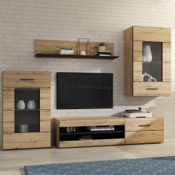 Living Fortuna Scarlett 238.2x168.4x41.1 (Artisan Oak/Black)