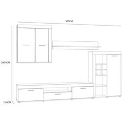 Living Fortuna Valentin 300x200.9x41 (Brown/Black) Thumb