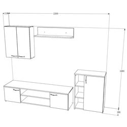 Living Haaus Alice (Sonoma/White) Thumb