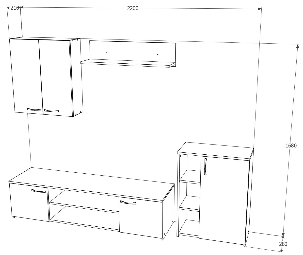 Living Haaus Alice (Sonoma/White)