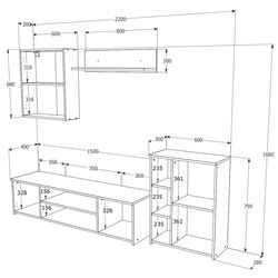 Living Haaus Alice (Sonoma/White) Thumb