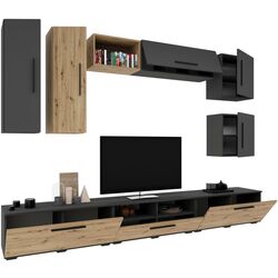 Гостиная Haaus Kos V1 2.85м (Anthracite/Artisan Oak) Thumb