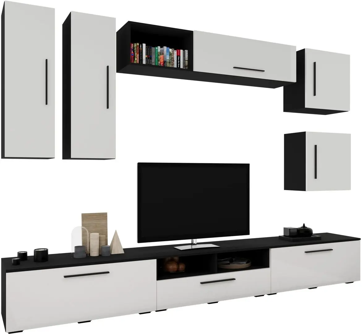 Living Haaus Kos V1 2.85m (Black/White Gloss) - 3