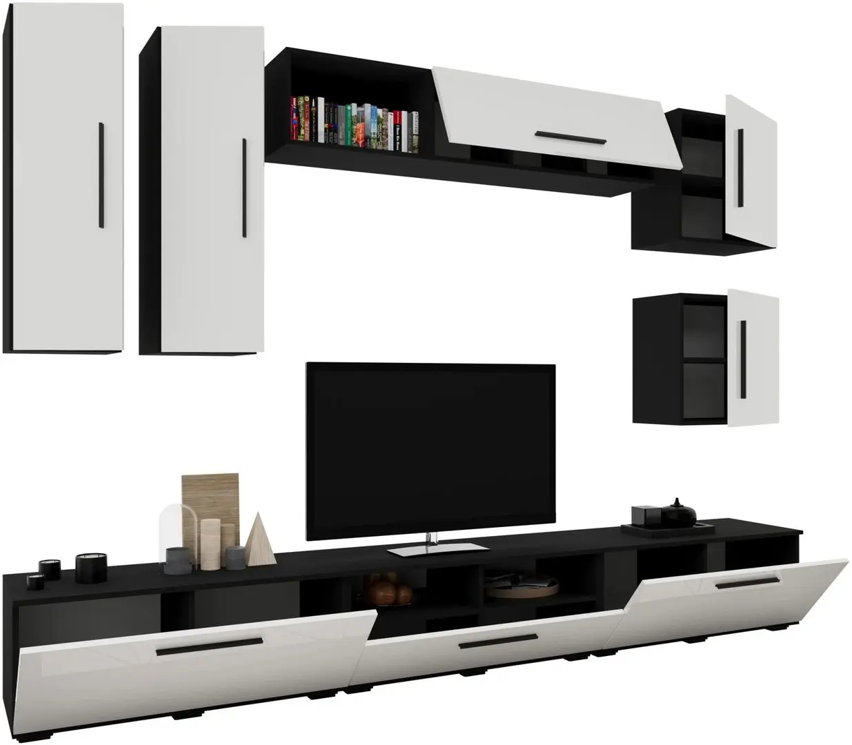Living Haaus Kos V1 2.85m (Black/White Gloss) - 2