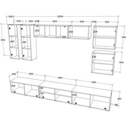 Living Haaus Kos V1 2.85m (Black/White Gloss) Thumb