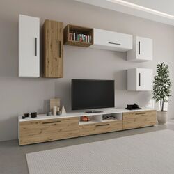 Гостиная Haaus Kos V1 2.85м (White/Artisan Oak) Thumb