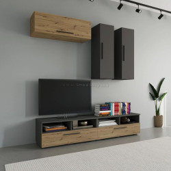 Гостиная Haaus Kos V10 1.9м (Anthracite/Artisan Oak)