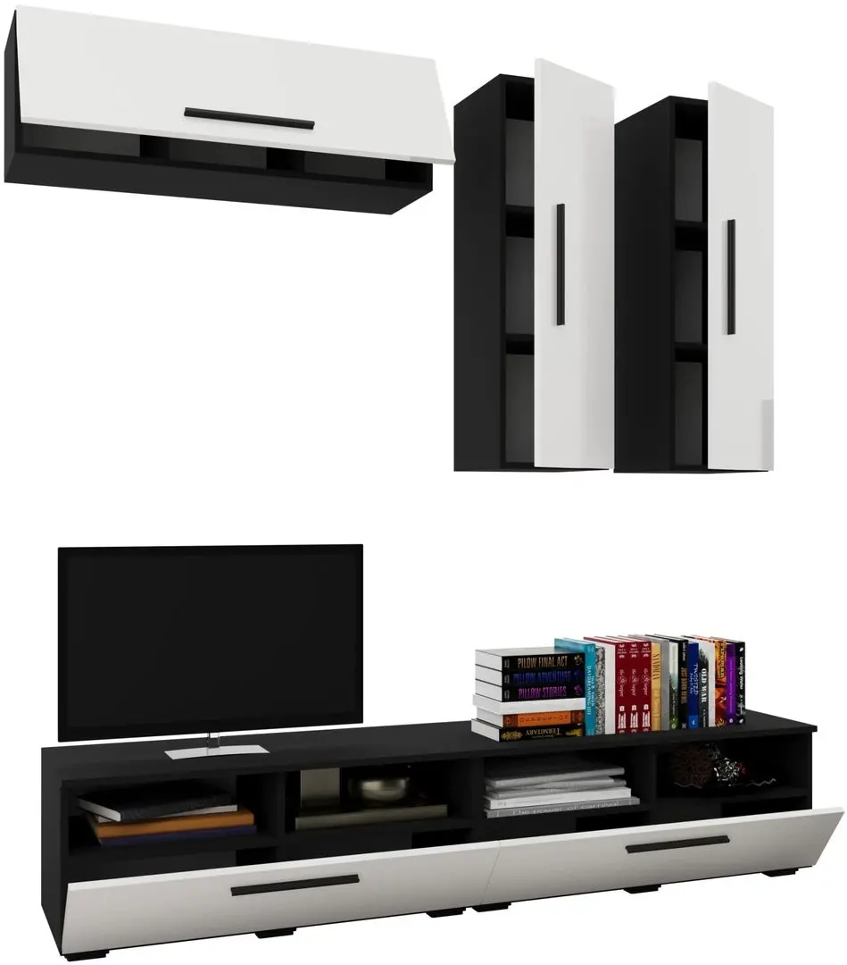 Living Haaus Kos V10 1.9m (Black/White Gloss)
